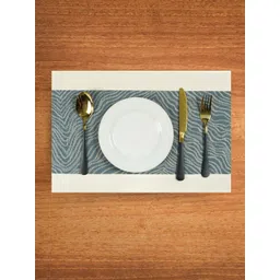UniKart Blue 8 Pieces Printed Rectangular Table Placemats-picture-17