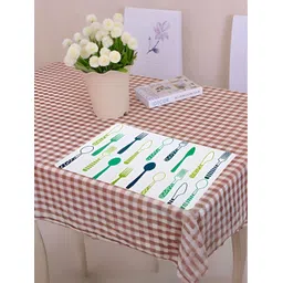 UniKart White & Green 6 Pieces Printed Table Placemats-picture-26