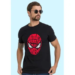 Uniplanet store Men Spider-Man Typography Printed Round Neck Cotton T-shirt-image-25
