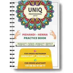 uniq designer "Beautiful Mehandi Designs: A Practice Workbook" Sketch Pad-picture-12