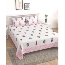uniqchoice 150 TC Floral Print King Size Bedsheet-picture-11