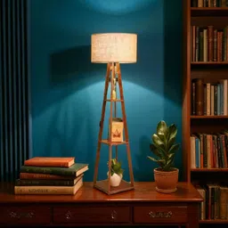 unique antique Stool 1234 Table Lamps Lamp Shade image 4