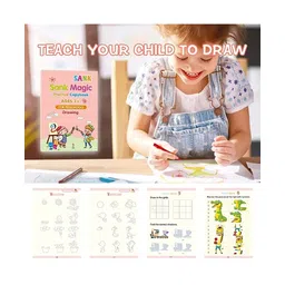Uniquebuyin Sank Magic Practice Copybook for Preschoolers With Pen - English-picture-27