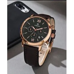 uniquest Green Dial Analogue Fashion Watch with Multi-Dial Function And Leather Strap For Men-picture-20