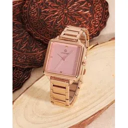 uniquest Pink Dial Analogue Fashion Watch with Steel Strap For Women-picture-43