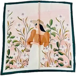 Unisex Reema Prints Fancy Digital Silk Satin Soft Bandana [Multicolor-50X50Cm]-picture-47