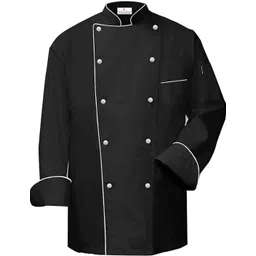 unisim Black Polycotton Solid Coat For Men-picture-31