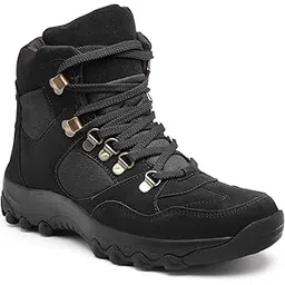 unistar Jungle High Ankle Riding Boots for Men's Mountaineering, Hiking & Trekking | Mild Waterproof Protection with Comfortable Padded Collar Shoe-picture-16