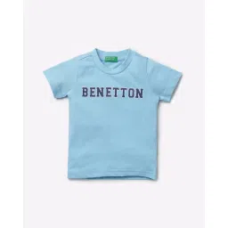 united colors of benetton Brand Print Round-Neck T-shirt image 1