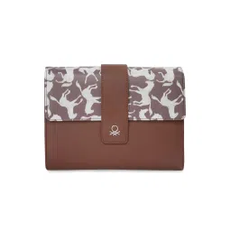 united colors of benetton fashion United Colors of Benetton Carole Women Brown Printed Clutch-picture-12