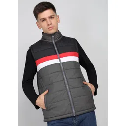 united colors of benetton Men Colorblock Quilted Jacket image 1