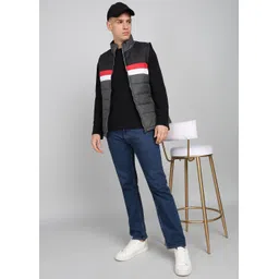 united colors of benetton Men Colorblock Quilted Jacket image 2