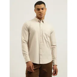 United Colors Of Benetton Beige Cotton Regular Fit Shirt-picture-24