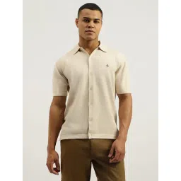United Colors of Benetton Beige Cotton Regular Fit Shirt-picture-29