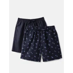 United Colors of Benetton Black Cotton Regular Fit Printed Boxers - Pack of 2-picture-24