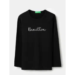United Colors Of Benetton Black Cotton Regular Fit Printed T-Shirt-picture-25