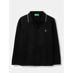 United Colors Of Benetton Black Cotton Regular Fit Shirt-picture-42