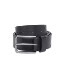 United Colors of Benetton Black Leather Textured Waist Belt-picture-23
