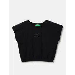 United Colors Of Benetton Black Modern Fit Top image 1