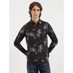 United Colors of Benetton Black Regular Fit Floral Shirt-picture-22