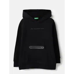 United Colors Of Benetton Black Regular Fit Graphic Hoodie-picture-37