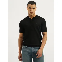 United Colors of Benetton Black Regular Fit Polo T-Shirt-picture-41