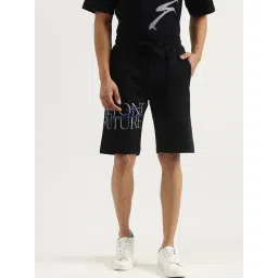United Colors Of Benetton Black Regular Fit Printed Shorts-picture-19