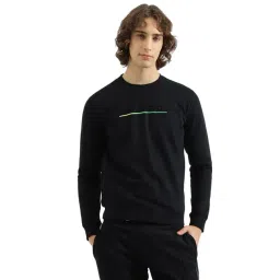 United Colors Of Benetton Black Regular Fit Printed Sweatshirt-picture-32