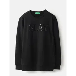 United Colors Of Benetton Black Regular Fit Printed Sweatshirt-picture-18