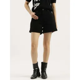 United Colors Of Benetton Black Regular Fit Shorts image 1