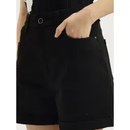 United Colors Of Benetton Black Regular Fit Shorts image 5