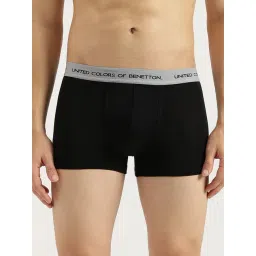 United Colors of Benetton Black Regular Fit Trunks-picture-10