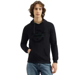 United Colors of Benetton Black Regular fit Typography Hooded Sweatshirts-picture-29