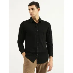United Colors Of Benetton Black Slim Fit Shirt-picture-11
