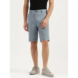 United Colors Of Benetton Blue Cotton Blend Slim Fit Shorts-picture-29