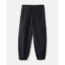 united colors of benetton Boys Black Joggers-picture-15