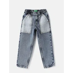 United Colors of Benetton Boys Blue Cotton Jeans-picture-30