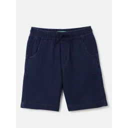 United Colors Of Benetton Boys Blue Cotton Regular Fit Shorts-picture-25