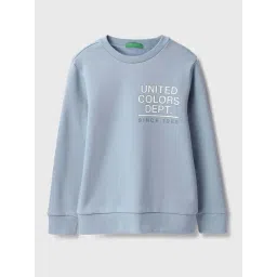 United Colors of Benetton Boys Blue Printed Full Sleeves Sweatshirts-picture-39