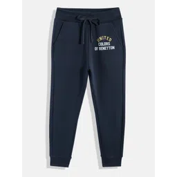 United Colors of Benetton Boys Brand Logo Print Detail Joggers-picture-30