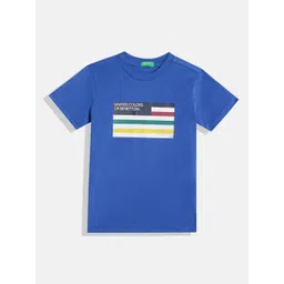 United Colors of Benetton Boys Brand Logo Pure Cotton T-shirt-picture-35