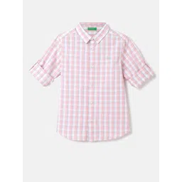 United Colors of Benetton Boys Checked Casual Cotton Shirt-picture-27