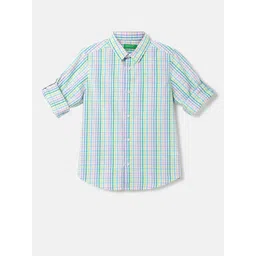 United Colors of Benetton Boys Checked Casual Cotton Shirt-picture-25