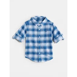 United Colors of Benetton Boys Checked Cotton Casual Shirt image 1