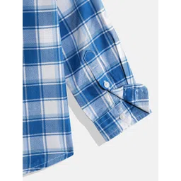 United Colors of Benetton Boys Checked Cotton Casual Shirt image 3