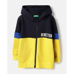 united colors of benetton Boys Colourblocked Regular Fit Hoodie-picture-43