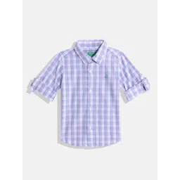 United Colors of Benetton Boys Cotton Checked Casual Shirt-picture-26