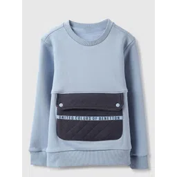 United Colors of Benetton Boys Cotton Colourblocked Sweatshirt-image-30