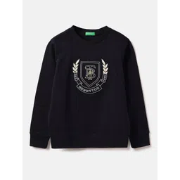 United Colors of Benetton Boys Embroidered Pullover Sweatshirt-picture-10