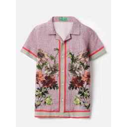 United Colors of Benetton Boys Floral Printed Casual Shirt-picture-24